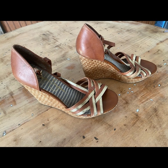 Brown Jessica cork heel - Picture 2 of 3